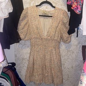 Cleobella Floral Cream Dress